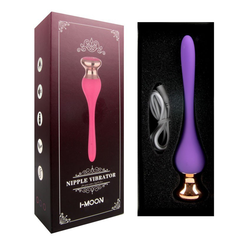 Фиолетовый клиторальный стимулятор 14,5см I-Moon Nipple Vibrator MY-1703 Purple