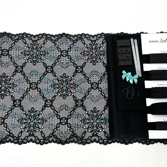 Набор кружевной черный