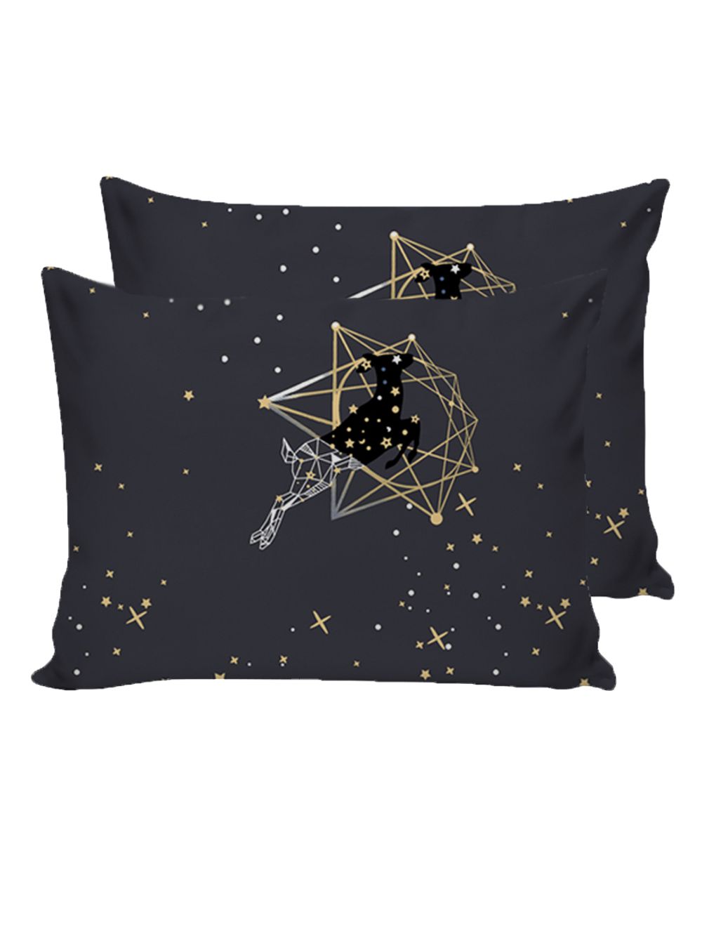 Наволочка комплект 2 шт Полисатин Simple House "Звездный олень" 40x60 см