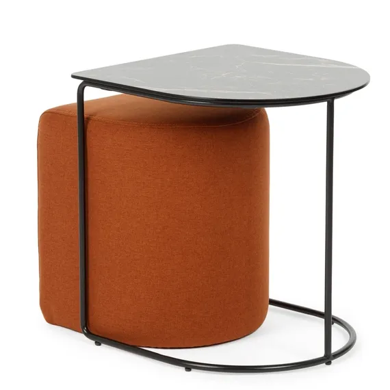 Кофейный столик с пуфом Eglens 44х42