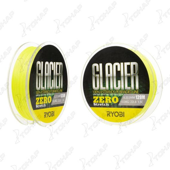 Шнур GLACLER ZERO-120M 1,5/d-0.203mm yellow Ryobi
