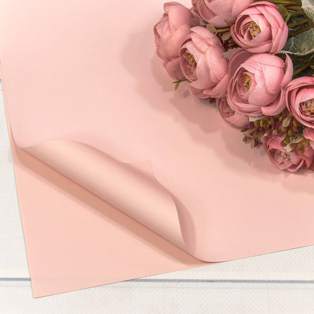 Пленка В листах 20 шт 60 х 60 см "Корейская" Розовый-4031 (Розовый)