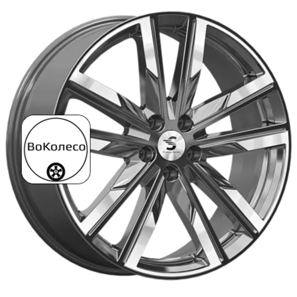 8x20/5x108 ET46 D63,35 КР014 (Geely Tugella) Diamond Gloss Graphite Premium Series