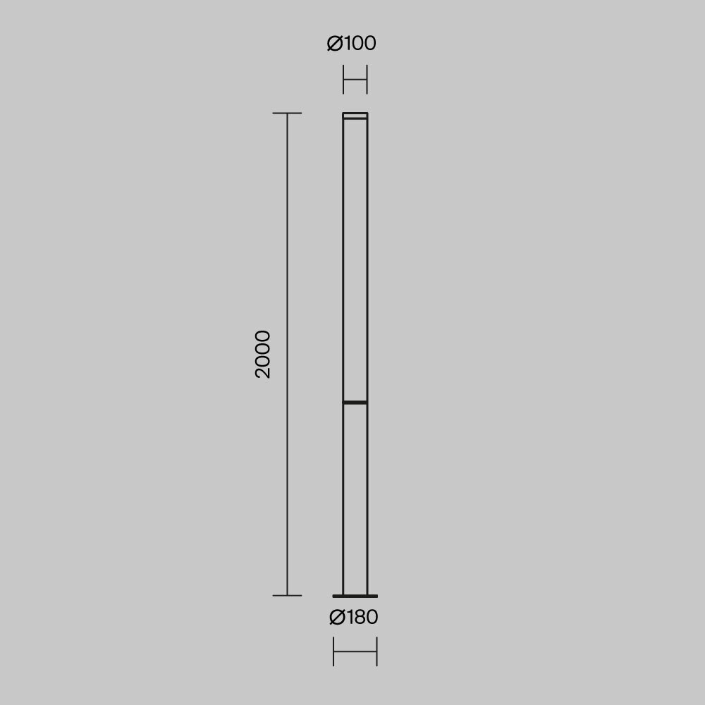 Ландшафтный светодиодный светильник Maytoni Ginza O041FL-L100B3K