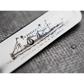 Опасная бритва Boker 140920 S.S. Saint Louis 6/8 с клинком из стали , рукоять дерево