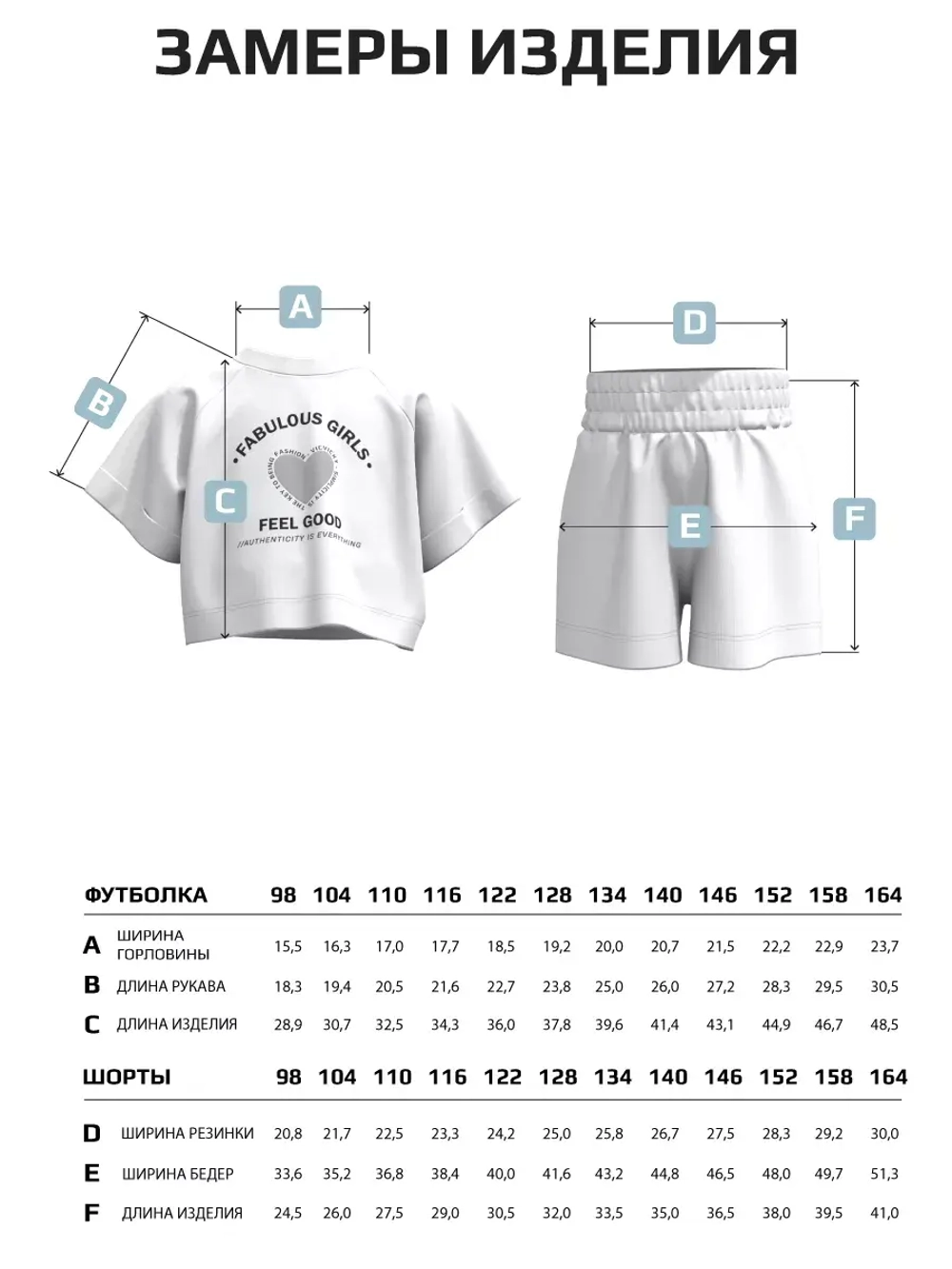 Костюм детский футболка и шорты в сад
