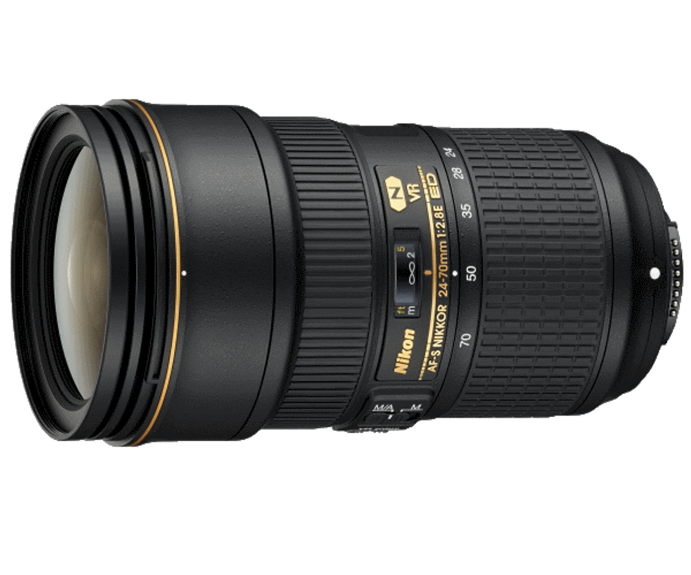 Объектив Nikon 24-70mm f/2.8E ED VR AF-S Nikkor, черный