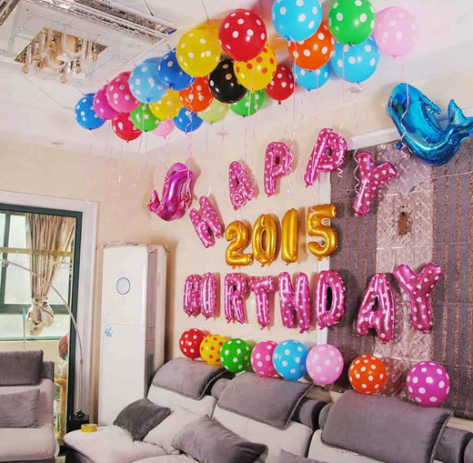 Декор гостиничного номера воздушными шарами #7