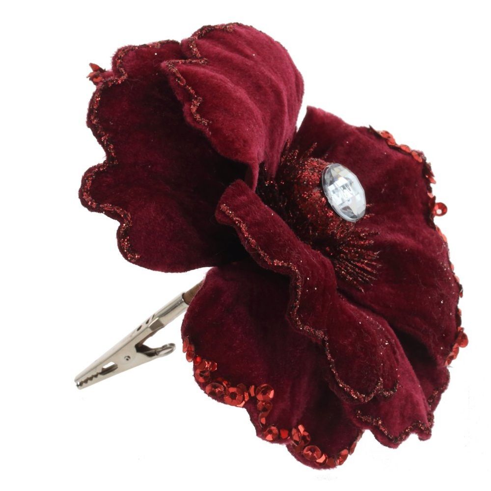 GAEM Цветок искусственный "Магнолия" (на клипсе), L15 W15 H9 см