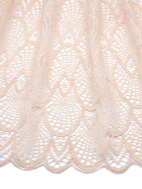 03-182 ОПТ Кружево эластичное 22 см, телесный 126