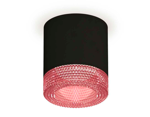 Комплект накладного светильника Ambrella light Techno Spot XS7402012 SBK/PI черный песок/розовый (C7402, N7193)