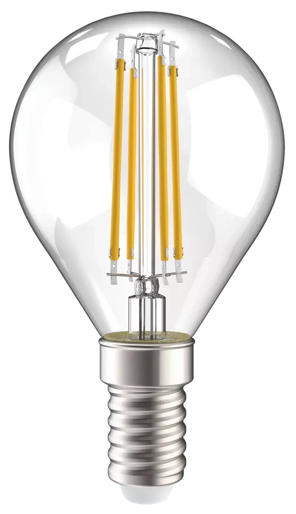 Лампа светодиодная G45 шар прозрач. 5Вт 230В 4000К Е14 серия 360° IEK