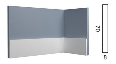 Молдинг Контур под покраску, 70x8 мм
