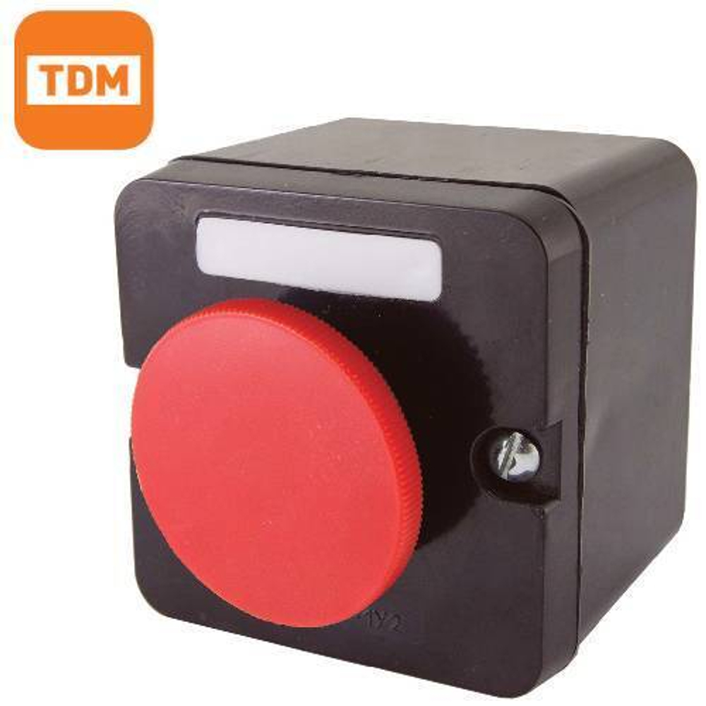 Пост кнопочный ПКЕ 212-1 красный гриб IP40 TDM SQ0742-0002