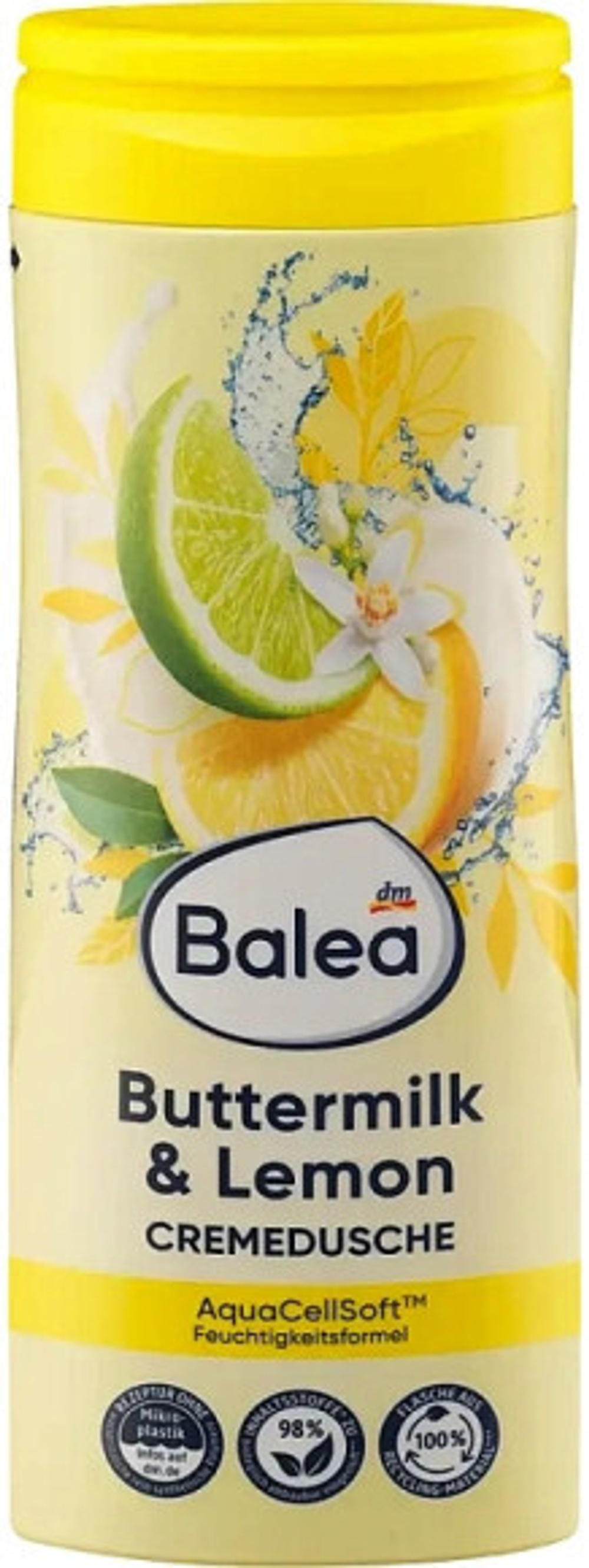 Balea Крем-гель для душа Buttermilk & Lemon, 300 мл