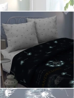 1,5 спальное из 100% хлопка СОНиЯ светящееся/1.5 спальный