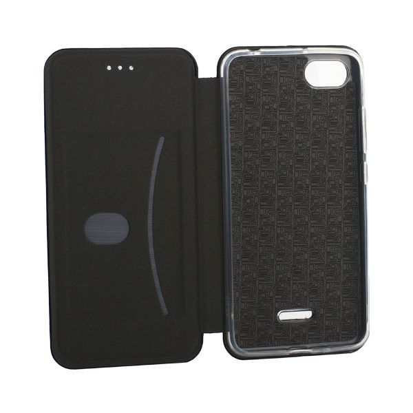 Чехол-книжка кожаный Innovation Case для Xiaomi Redmi 6A (5.45") Черный