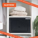 Сейф мебельный DASWERK SC-170KL (170х230х170 мм), ключевой замок, графит, 291337