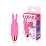 Маленький розовый силиконовый вибромассажер - 7,3 см. (Цвет: розовый)