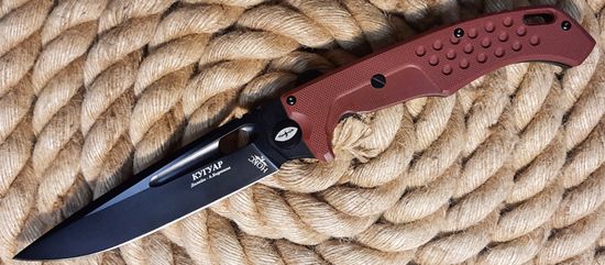 Нож НОКС Кугуар - сталь Д2, рукоять Black Титан+G10 (332-706506)