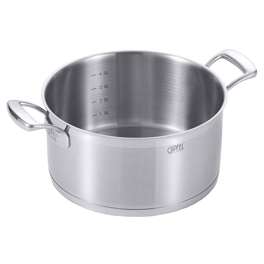 Кастрюля из нержавеющей стали Gipfel Prestige 1235 24 см/5,4 л