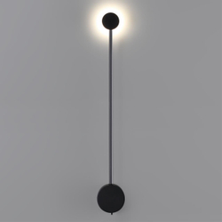 7008/5WLA HIGHTECH ODL25 273 черный/металл/акрил Настенный светильник LED 3000/4000K тумблер на корп. 5W 220V CRI > 90 SATELLITE