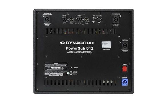 DYNACORD PowerSub 312 активный сабвуфер, 400Вт, динамик 12 дюймов
