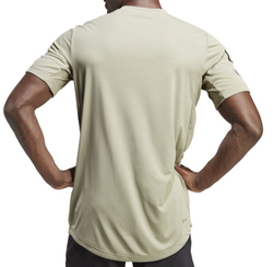 Мужская теннисная футболка Adidas Club 3-Stripes Tennis Tee - silver pebble