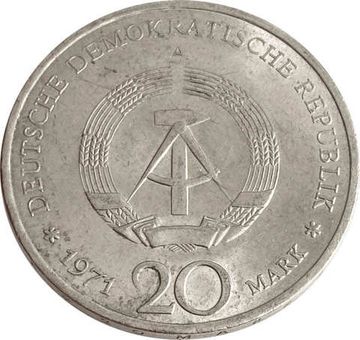 20 марок 1971 Германия (ГДР) «Эрнст Тельман»