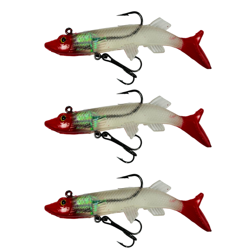 Оснащенный силикон 10см 15,2g 3pcs №141