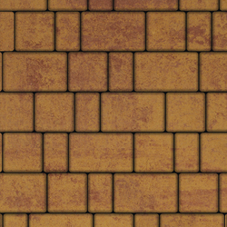 Тротуарная плитка СТАРЫЙ ГОРОД - Листопад гладкий Каир, комплект из 3 видов плит