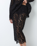 Юбка из кружева Рьешар Мареско черный