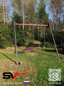 Монтаж уличных качелей Sv Sport