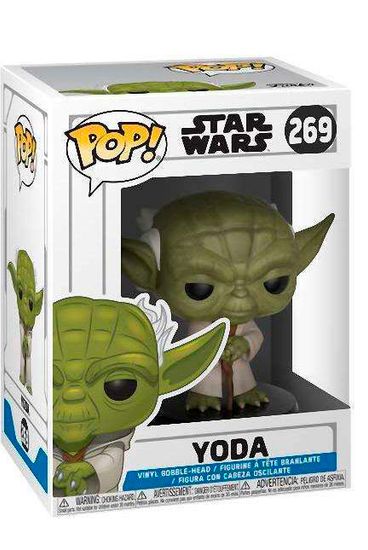 Фигурка Funko POP! Bobble Star Wars Clone Wars Yoda (269) 31799 / Фигурка Фанко ПОП! по мотивам вселенной "Звёздные войны", Йода