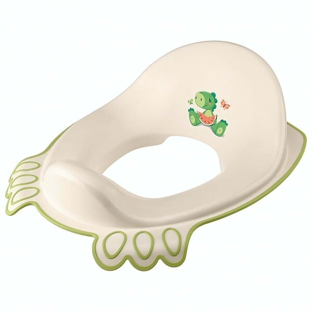 Накладка на унитаз детская с декором (зеленый)