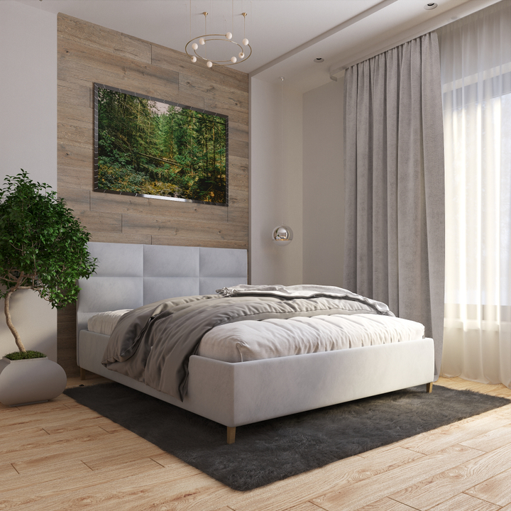 Двуспальная кровать с подъемным механизмом Мидл, 140х200