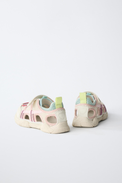 ZARA BAREFOOT КРОССОВКИ С ВЫРЕЗАМИ, БЕЛЫЙ
