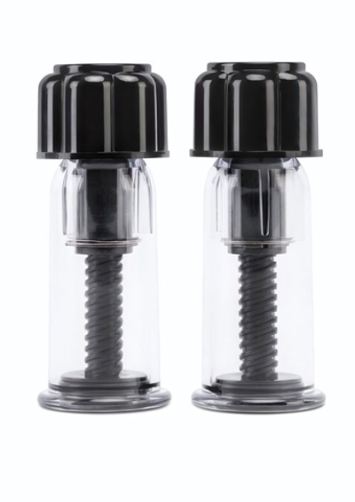 Вакуумные стиимуляторы для сосков Twist Nipple Suckers (Цвет: черный)