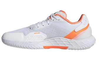 Мужские кроссовки теннисные Adidas Defiant Speed 2 M - cloud white/core black/lucid orange