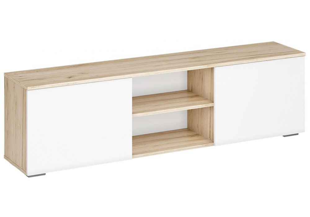 Готовая гостиная Woodville Алетра дуб крафт серый, глянец белый  3