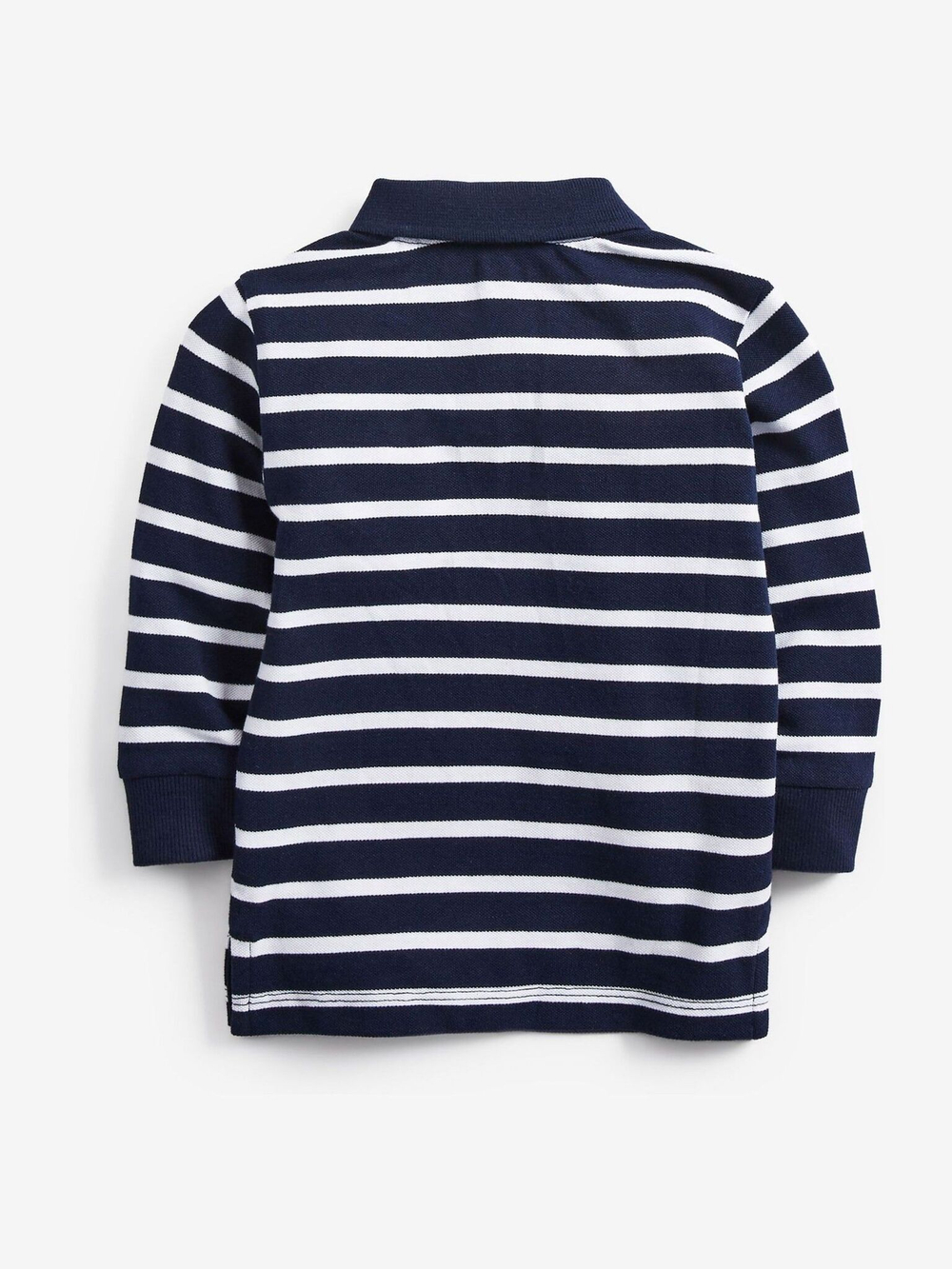 Поло с длинным рукавом для мальчика Next 374-069, Темно-синий, Белый