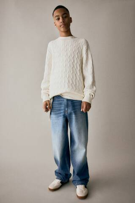 H&M Джинсы Baggy Fit, синий