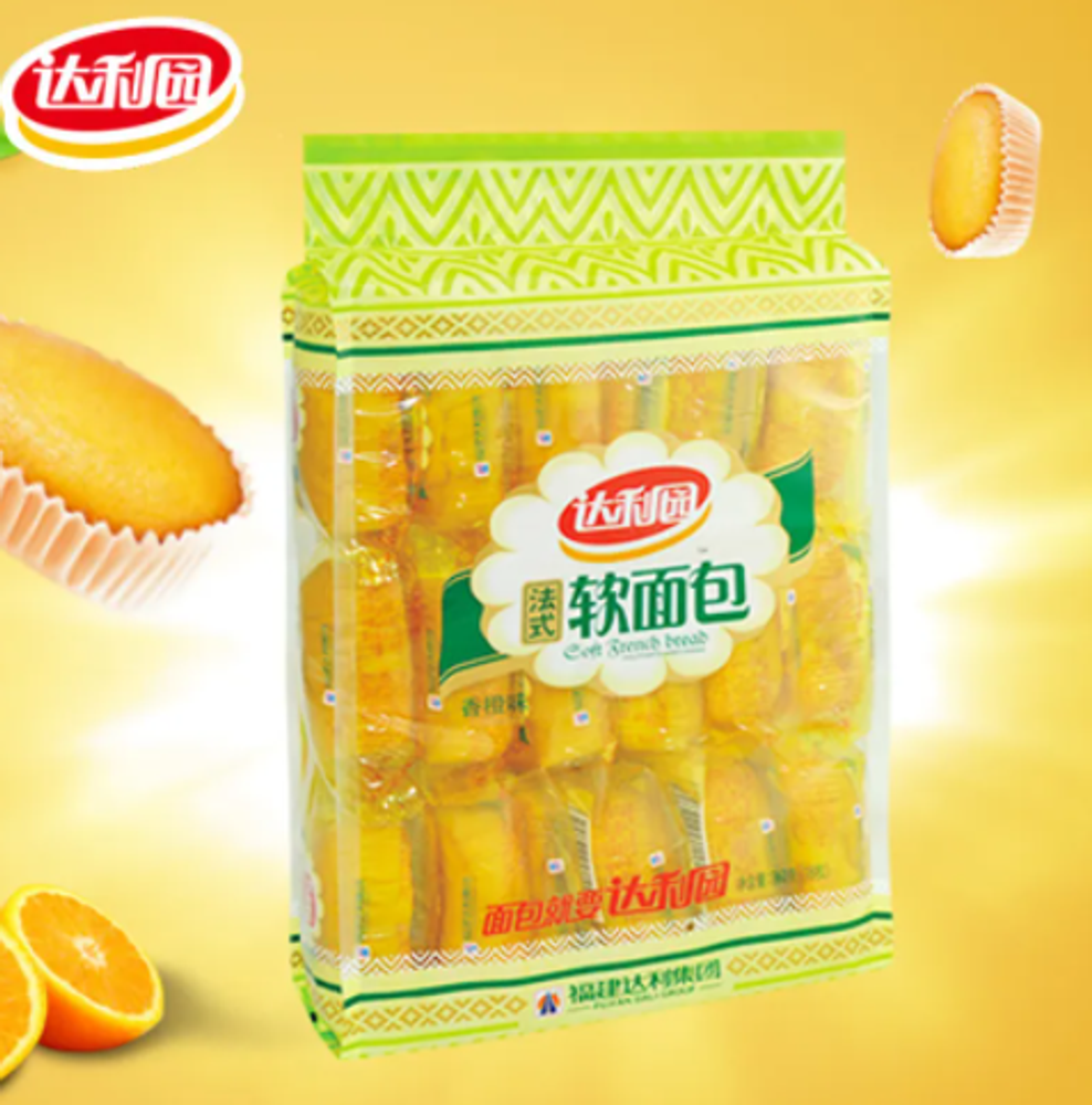 Булочки со вкусом апельсина Daliyuan 360г