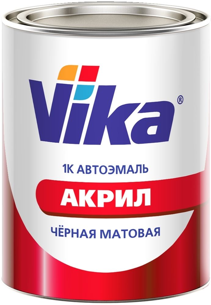 VIKA Автоэмаль 1К AK-142 Черная матовая 0,4кг