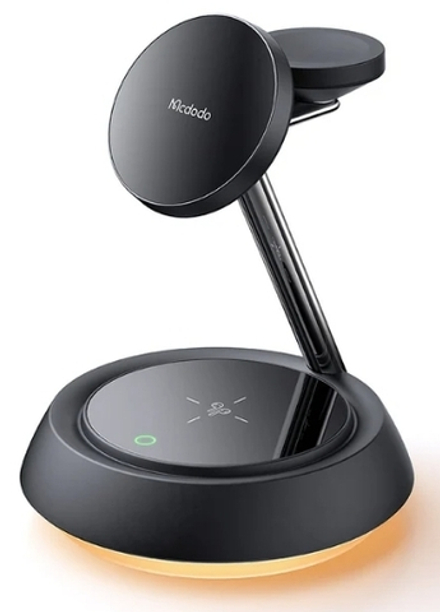 Беспроводная зарядка MCDODO 3in1 Night Light Magnetic Wireless stand CH-4952 Black
