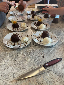 🏆Два Кухонных ножа Alexander M AUS-8 Red G10