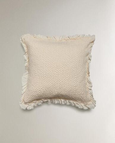 ZARA HOME ДЕТСКАЯ ХЛОПКОВАЯ НАВОЛОЧКА, ЭКРЮ