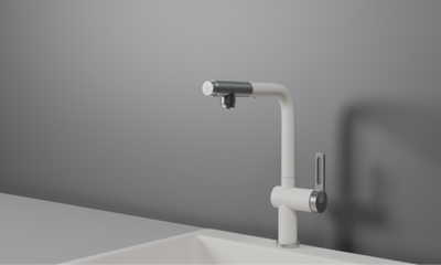 Granula GR-8169, АРКТИК (БЕЛЫЙ), СМЕСИТЕЛЬ КУХОННЫЙ С ВЫДВИЖНЫМ ИЗЛИВОМ