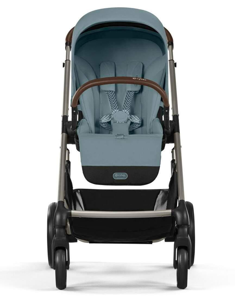 Коляска Cybex Balios S Lux TPE complete Cloud T Mirage Grey Plus 3 в 1 Stormy Blue с дождевиками
