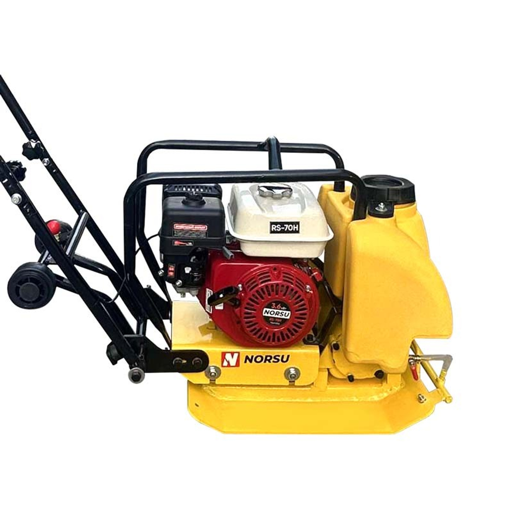 Виброплита бензиновая прямоходная NORSU RF-70TH (колесный комплект, бак для воды)